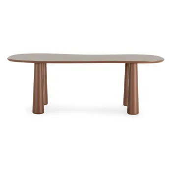 Masuta de cafea maro cu blat din lemn de pin 110x220 cm Nahia - MOME imagine