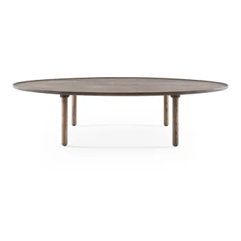 Masuta de cafea maro din lemn de stejar 80x150 cm Mu - Gazzda imagine