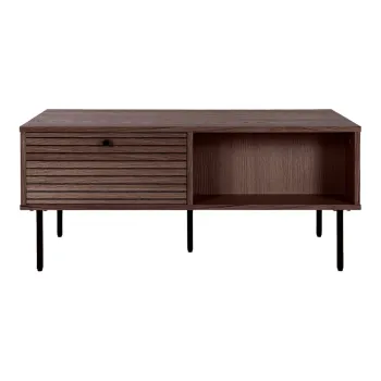 Masuta de cafea maro inchis cu aspect de lemn de stejar 50x100 cm Kyoto - House Nordic imagine