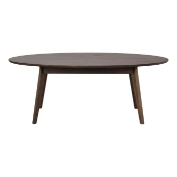 Masuta de cafea maro inchis cu aspect de lemn de stejar 65x130 cm Yumi - Rowico imagine