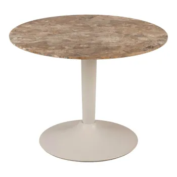 Masuta de cafea maro rotunda cu blat ceramic o 60 cm Malta - Actona imagine