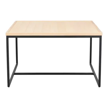 Masuta de cafea natural cu blat din lemn de stejar o 80 cm Deerfield - Rowico imagine