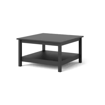 Masuta de cafea neagra 81x81 cm Madrid - Tvilum imagine