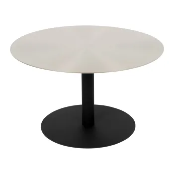 Masuta de cafea neagra/aurie rotunda din metal o 60 cm Snow - Zuiver imagine