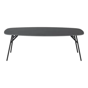 Masuta de cafea neagra cu blat ceramic 60x120 cm Caracas - Actona imagine