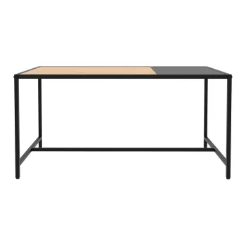 Masuta de cafea neagra/in culoare naturala 60x100 cm Altino - Unique Furniture imagine