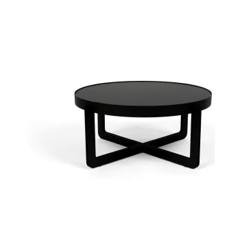 Masuta de cafea neagra rotunda Centre - Zuiver imagine