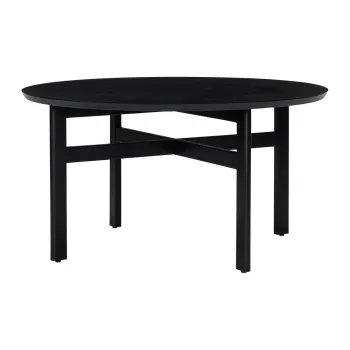 Masuta de cafea neagra rotunda o 80 cm Fjord - Hubsch imagine