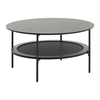 Masuta de cafea neagra rotunda o 80 cm Pensacola - Unique Furniture imagine