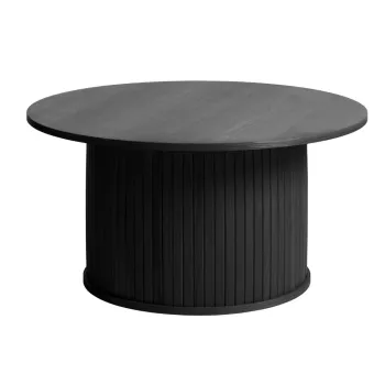 Masuta de cafea neagra rotunda o 90 cm Nola - Unique Furniture imagine