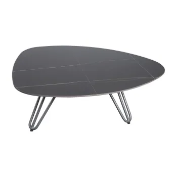 Masuta de cafea pentru gradina cu blat din piatra 88x110 cm Alina - Garden Pleasure imagine