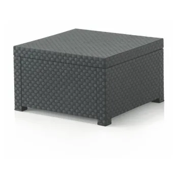 Masuta de cafea pentru gradina din ratan artificial 56x56 cm - Juinsa imagine