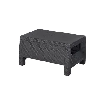 Masuta de cafea pentru gradina din ratan artificial 57x77 cm Corfu - Keter imagine