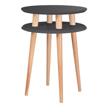 Masuta de cafea Ragaba UFO O 45 cm, gri grafit imagine