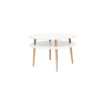 Masuta de cafea Ragaba UFO, O 70 cm, alb imagine