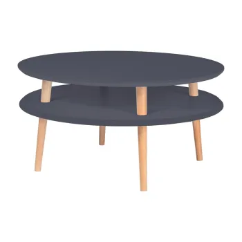 Masuta de cafea Ragaba UFO O 70 cm, gri grafit imagine