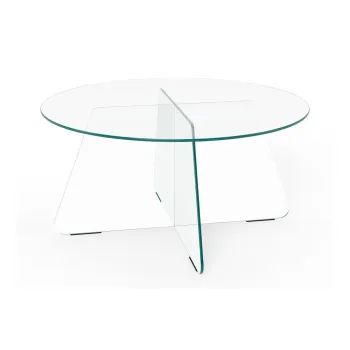 Masuta de cafea rotunda din sticla o 80 cm Samos - Actona imagine