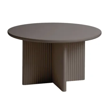 Masuta de cafea taupe rotunda o 80 cm Palma - Unique Furniture imagine