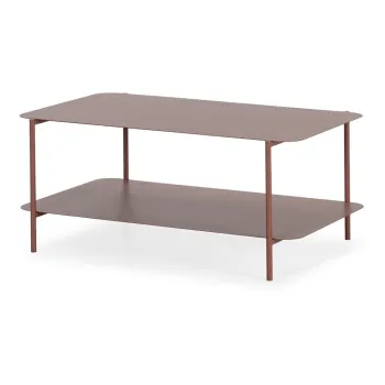 Masuta de cafea teracota din metal 58x90 cm Beatrix - MOME imagine