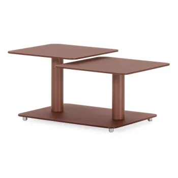 Masuta de cafea teracota din sticla 54x115 cm Elvi - Marckeric imagine