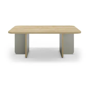 Masuta de cafea verde-deschis/in culoare naturala 56x100 cm Hillary - Marckeric imagine