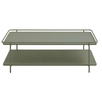 Masuta de cafea verde din metal 55x110 cm Yuba - Unique Furniture imagine