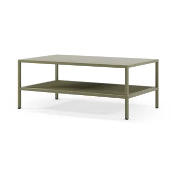 Masuta de cafea verde din metal 60x100 cm Fayna - Marckeric imagine