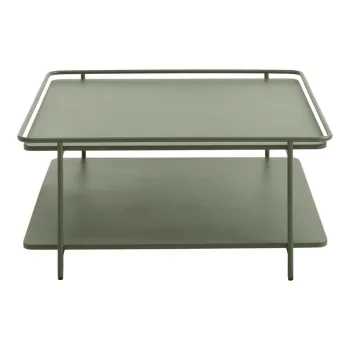 Masuta de cafea verde din metal 75x75 cm Yuba - Unique Furniture imagine