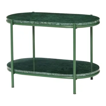 Masuta de cafea verde-inchis din marmura 34x58 cm Nusa - Hubsch imagine