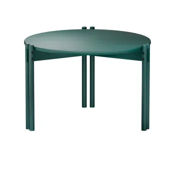 Masuta de cafea verde rotunda din lemn masiv de pin o 60 cm Sticks - Karup Design imagine