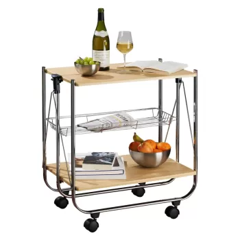 Masuta de servire cu roti 40.5x68 cm Dinett - Wenko imagine