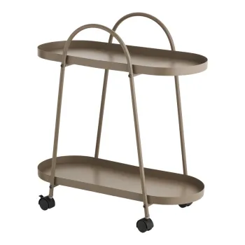 Masuta de servire cu roti din metal 27,5x60 cm Empoli - House Nordic imagine