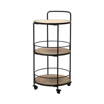 Masuta de servire cu roti din metal 41,5x40 cm Arex - Mauro Ferretti imagine