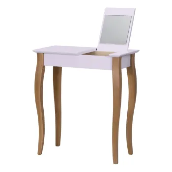Masuta de toaleta cu oglinda Ragaba Dressing Table, lungime 65 cm, roz imagine