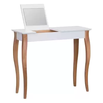 Masuta de toaleta cu oglinda Ragaba Dressing Table, lungime 85 cm, alb imagine