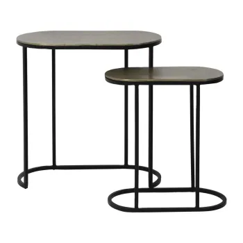 Masute auxiliare 2 buc. din metal 26x53 cm Bocov - Light & Living imagine