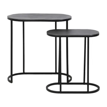 Masute auxiliare 2 buc. din metal 26x53 cm Bocov - Light & Living imagine