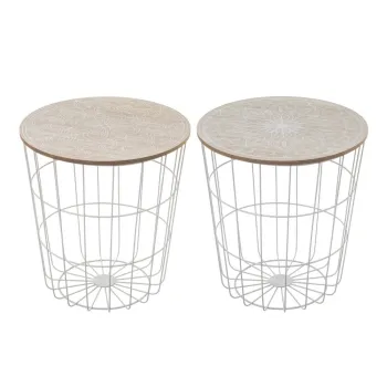 Masute auxiliare 2 buc. rotunde o 40 cm - Casa Seleccion imagine