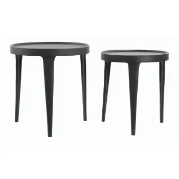 Masute auxiliare 2 buc. rotunde o 43 cm Tobias - Light & Living imagine