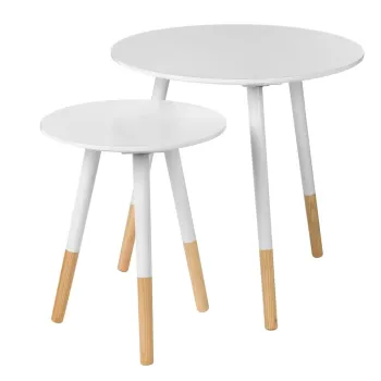 Masute auxiliare 2 buc. rotunde o 48 cm Viborg - Premier Housewares imagine