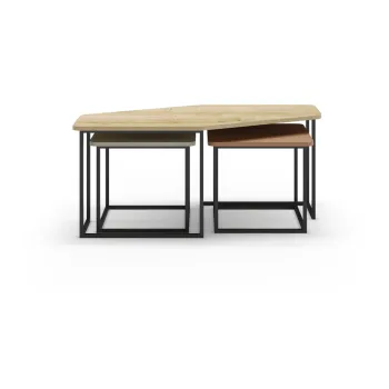 Masute de cafea 3 buc. 60x111,5 cm Zoya - Marckeric imagine