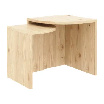 Masute de cafea in culoare naturala 2 buc. din lemn de pin Combine - Karup Design imagine