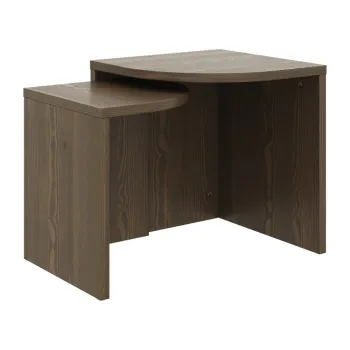 Masute de cafea maro inchis 2 buc. din lemn de pin Combine - Karup Design imagine