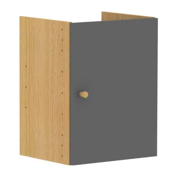 Modul cu usi pentru sistem de rafturi modulare gri 33x43,5 cm Z Cube - Tenzo imagine