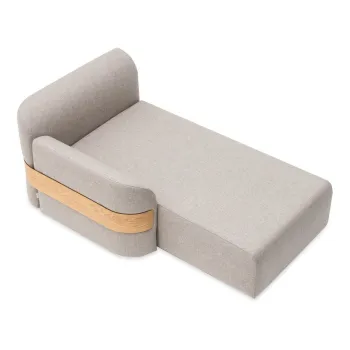 Modul de canapea gri deschis (colt dreapta) din amestec de lana si in Hugg - Gazzda imagine