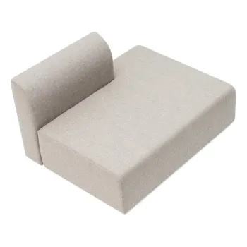 Modul de canapea gri deschis (colt stanga) din amestec de lana si in Hugg - Gazzda imagine