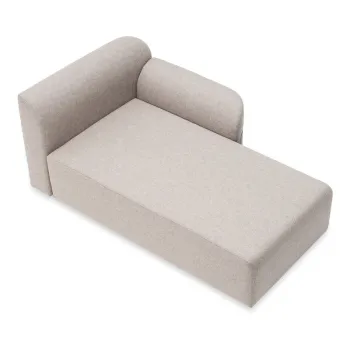 Modul de canapea gri deschis (colt stanga) din amestec de lana si in Hugg - Gazzda imagine