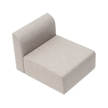 Modul de canapea gri deschis (partea centrala) din amestec de lana si in Hugg - Gazzda imagine