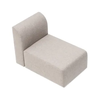 Modul de canapea gri deschis (partea centrala) din amestec de lana si in Hugg - Gazzda imagine