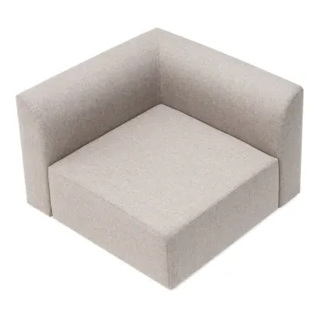 Modul de canapea gri deschis (variabil) din amestec de lana si in Hugg - Gazzda imagine